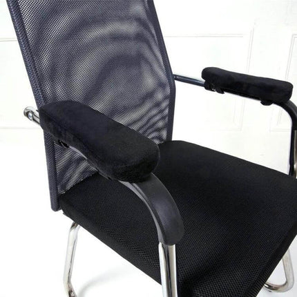 Armrest Pads For Office Chair Removable Cushion For Daily Use - black memory foam armrest covers for office, gaming, wheelchair comfort