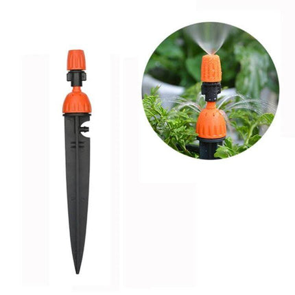 Automatic Garden Watering Device For MicroSpray Irrigation plastic orange 21cm stake hose splitter for greenhouse seedlings and terrace cooling