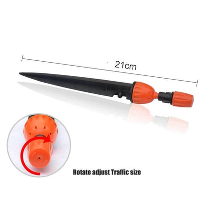 Automatic Garden Watering Device For MicroSpray Irrigation orange 21cm plastic hose splitter spike for greenhouse seedlings and terrace humidification