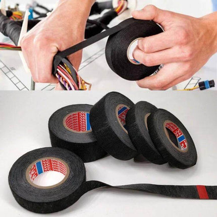 Automotive Wiring Harness Flannel Tape High Temperature Waterproof wrapped around vehicle wiring harness to secure and reduce noise, polyester adhesive tape