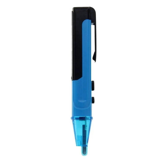 AVDO3 Non-Contact AC Voltage Detector, 12V-1000V Range slim blue pen tester with red LED for non-contact outlet and cord voltage checks