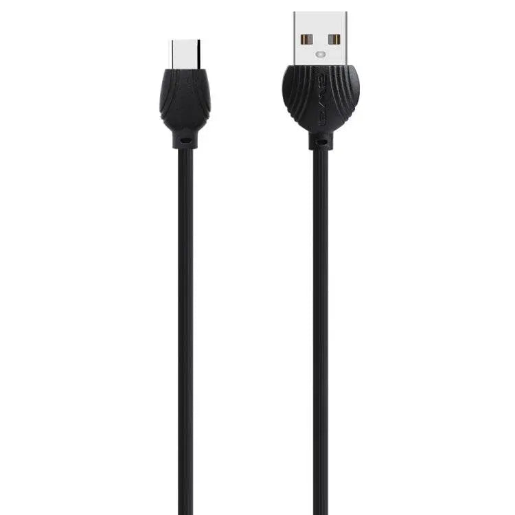 Awei CL-62 2 In 1 2.5A USB-C Type-C Data Cable 1m Fast Charge