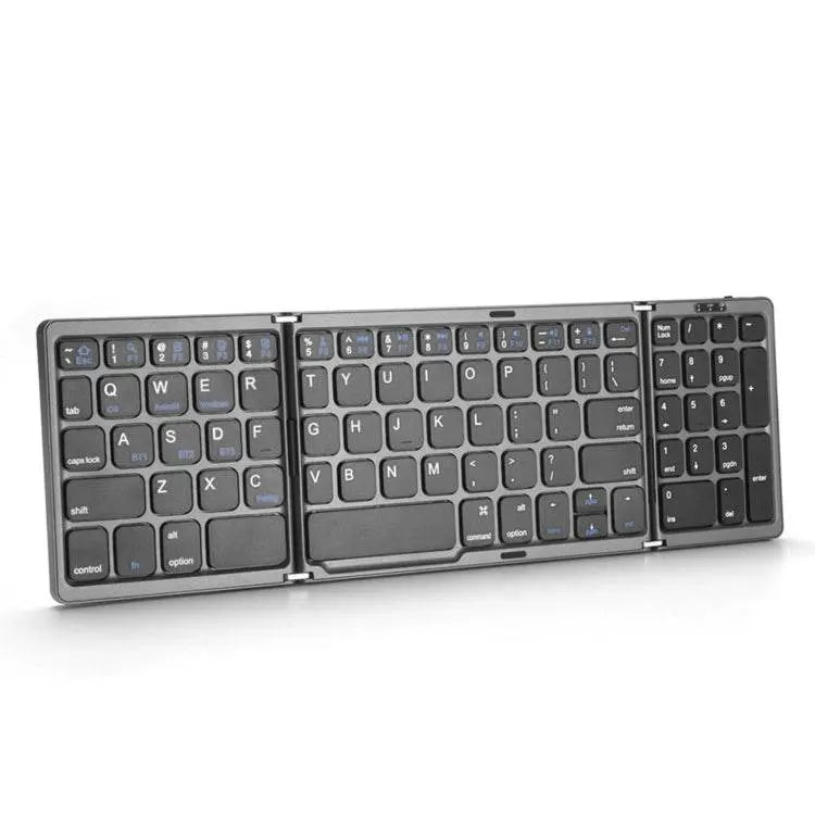 B089 Bluetooth Foldable Keyboard with Numeric B089 Silver Black