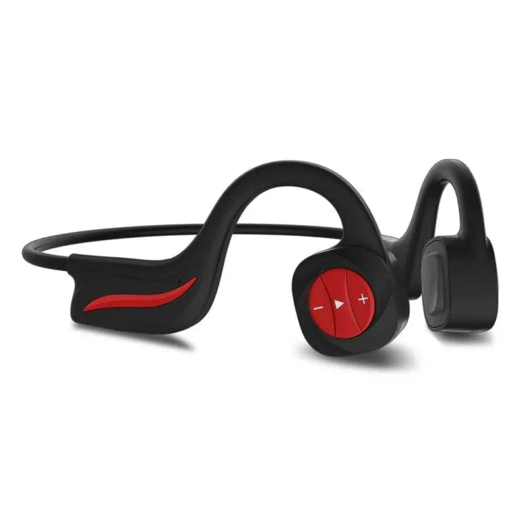 B20 Magnetic Suction Charging Bone Conduction Wireless Earphone Gray Red