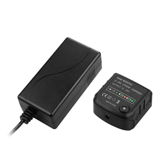 BD20CHG Battery Charger For 20V Lithium Tools US EU compact black charger with LED status indicator for LBX/LBXR batteries