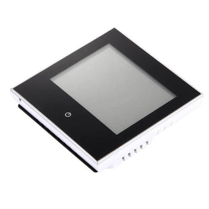 WiFi Room Thermostat With Sensor For Home Heating Systems - sleek black touchscreen BHT-1000 thermostat for underfloor, water and boiler heating