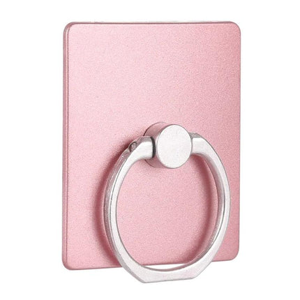 Compact Ring Buckle Cell Phone Holder for Hands-Free Use - rose gold adhesive ring phone grip for video calls and mobile gaming