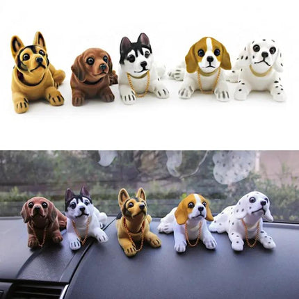 Decorative Dog Figure Car Ornaments for Vehicle Interiors