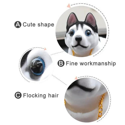 Decorative Dog Figure Car Ornaments for Vehicle Interiors