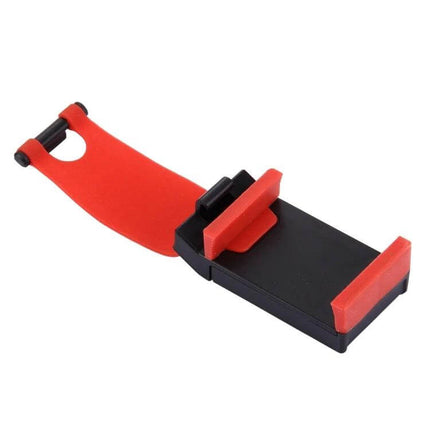 Universal Steering Wheel Phone Mount for Smartphones and Devices - red and black adjustable steering wheel phone holder