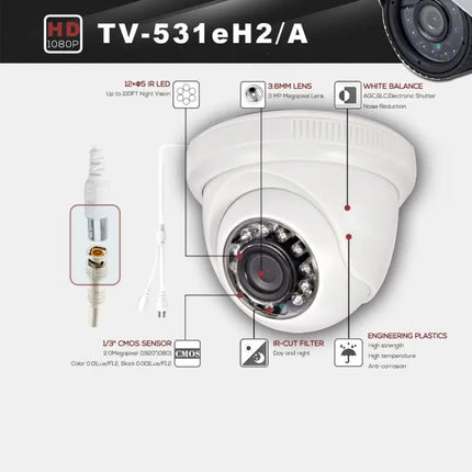 Waterproof Security Camera for Outdoor Night Vision Monitoring