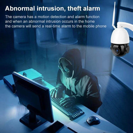 Wireless WiFi Dome Camera for Home Security Monitoring capturing intruder with motion alerts to phone
