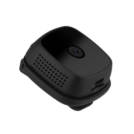 CAMSOY C9 Wearable WiFi Surveillance Camera for Daily Monitoring compact black wearable camera clipped to clothing for discreet daily monitoring