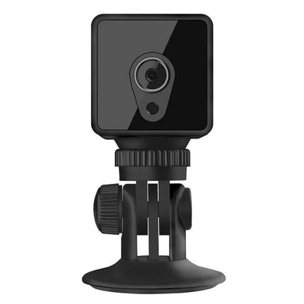 CAMSOY S1 Wireless WiFi Surveillance Camera for Home Monitoring compact black tabletop camera with motion detection and adjustable mount