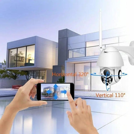 Wireless Outdoor Security Camera for Home Monitoring with Night Vision