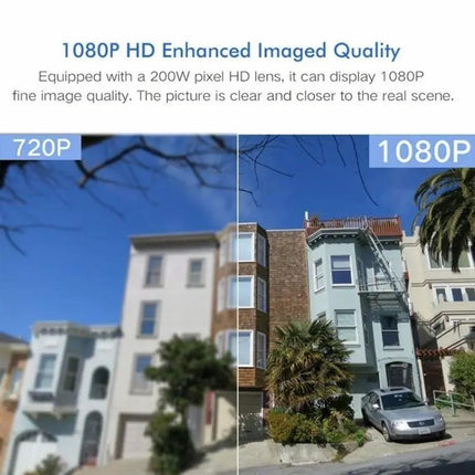 Wireless Outdoor Security Camera for Home Monitoring with Night Vision