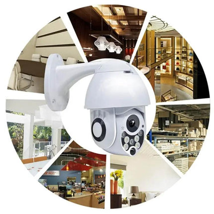 Wireless Outdoor Security Camera for Home Monitoring with Night Vision