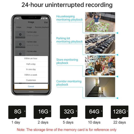 Wireless Outdoor Security Camera for Home Monitoring with Night Vision