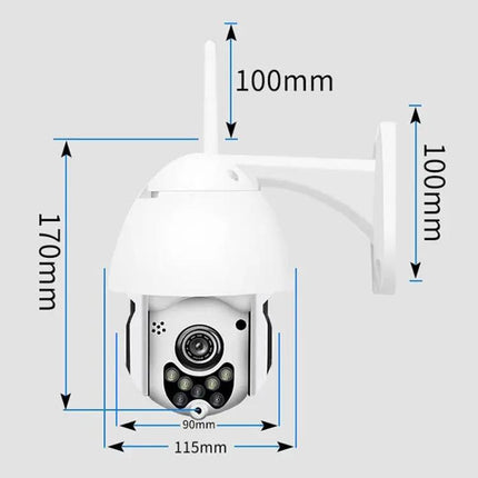 Wireless Outdoor Security Camera for Home Monitoring with Night Vision