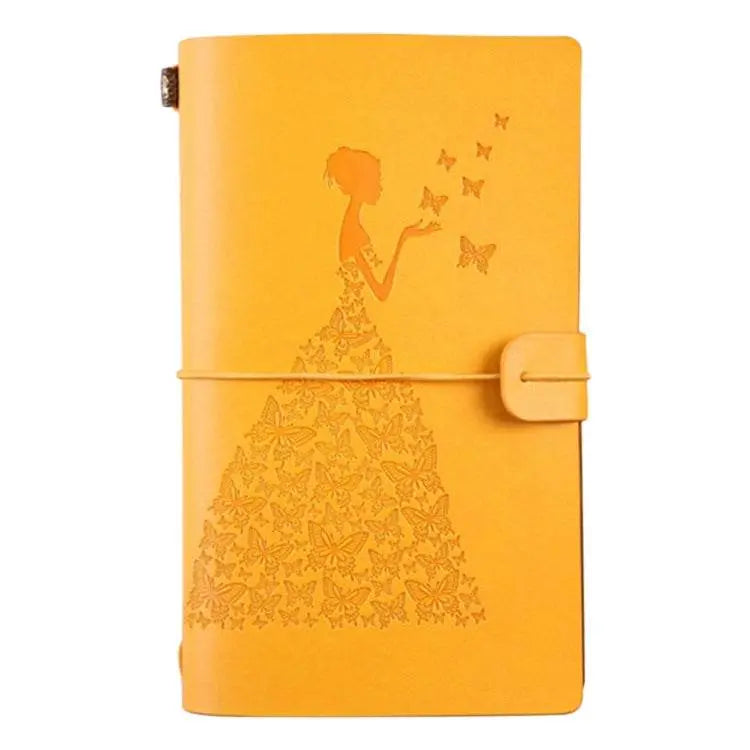 BSD020 Pretty Butterfly Lady Vintage Travelers Notebook Gift 