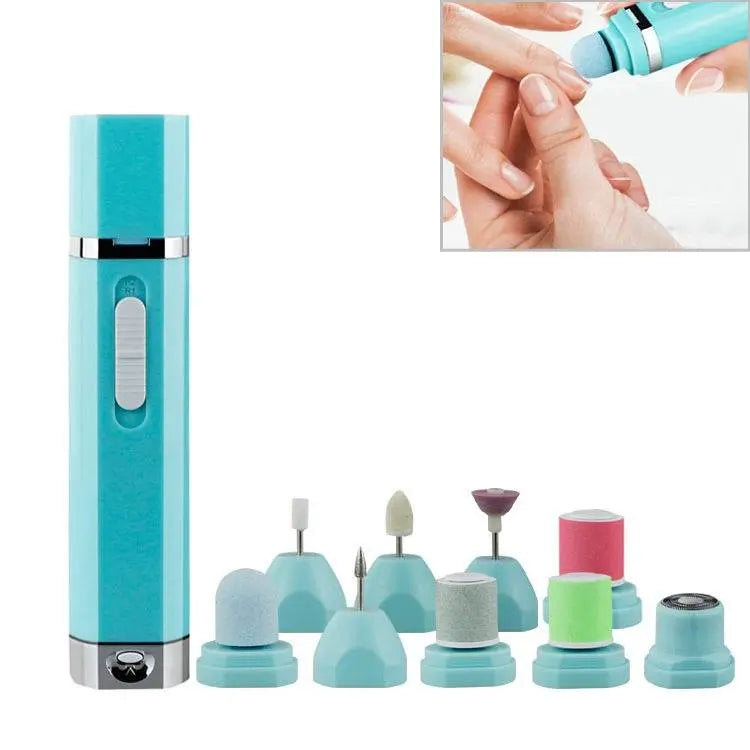 BZ-3561 9 in 1 Portable Multifunction Nail Polishing Set 