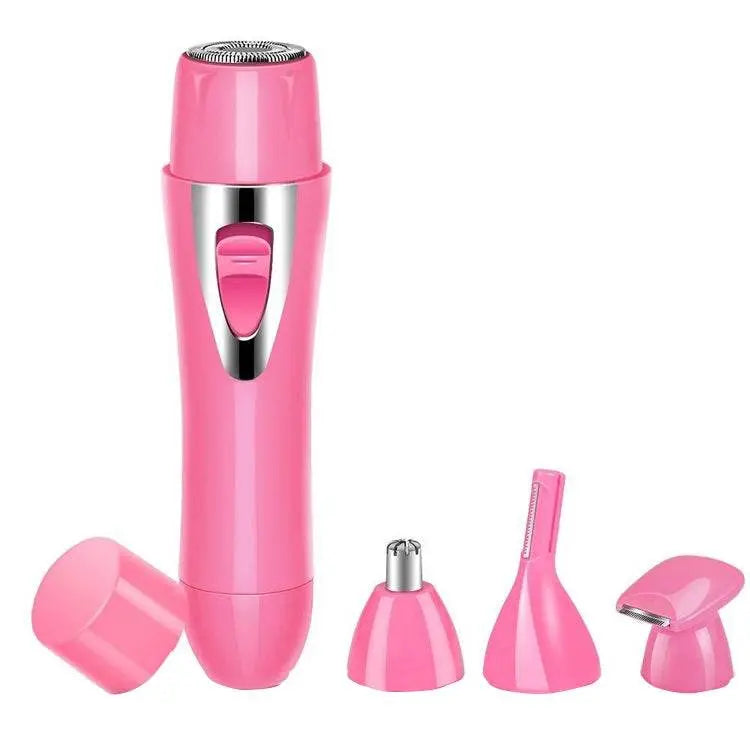 BZ-3563B 4 In 1 USB Shaver Nose Hair Trimmer Pink Black White 