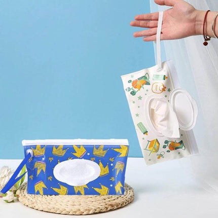 Baby EVA Wet Wipes Bag Portable For Travel Diaper Bag - Slim EVA wipe pouch with handle, moisture-proof travel diaper bag accessory