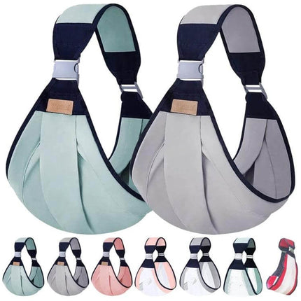 Baby Front Sling Carrier, Portable For 0 To 48 Months - lightweight cotton-polyester baby carrier for hands-free travel and walks
