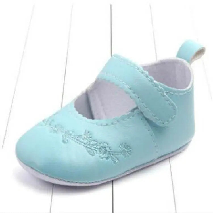 Baby Girl First Walkers PU Leather Cute Princess Crib Shoes