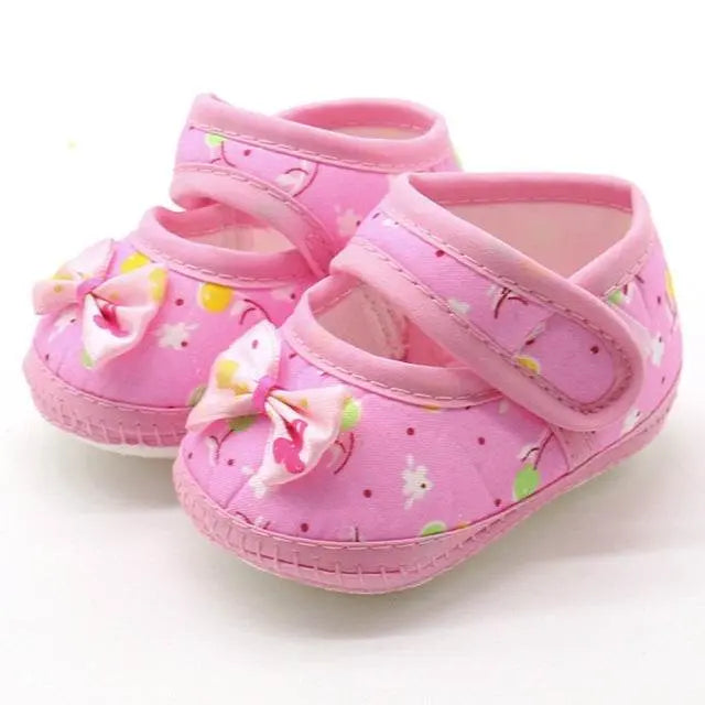 Baby Infant Shoes Girls Dot Lace Soft Sole Prewalker Warm Casual Flats Shoes, 11 size, 12 size, 13 size