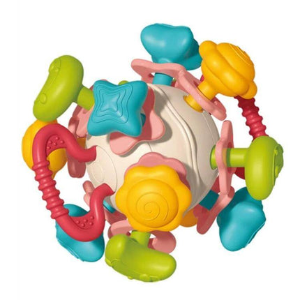 Baby Puzzle Fun Rope Toys For Babies With Soft Cartoon Shapes colorful teething and grip exercise toy with soft cartoon shapes on flexible rope