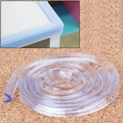 Baby Safety Desk Table Edge Guard Soft Edge Cushion 1m Length - clear corner protector strip for desks and tables
