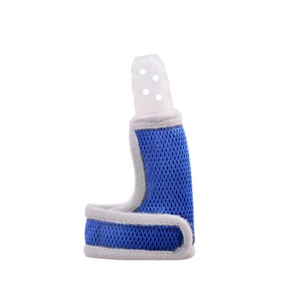 Baby Silicone Molar Finger Cots Breathable For Gentle Teething blue breathable silicone finger cot with woven interior and snug hook-and-loop strap