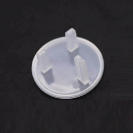 Baby Socket Protection Cover Round Transparent For Home Safety - round transparent ABS outlet cover with buckles for childproofing