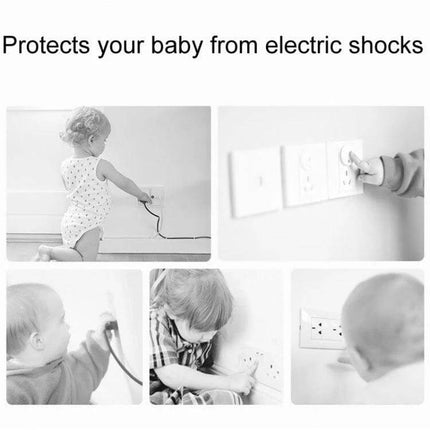 Baby Socket Protection Cover Round Transparent For Home Safety - round transparent ABS outlet covers to prevent baby electric shocks and secure unused sockets