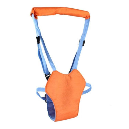 Baby Walking Harness Leash Adjustable for Learning to Walk - orange blue European style basket harness with curved handle for guided training