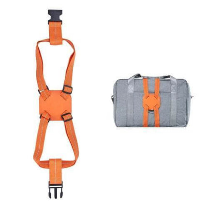 Backpack Luggage Binding Elastic Straps For Travel - orange polyester latex silk blend strap securing duffel and backpack