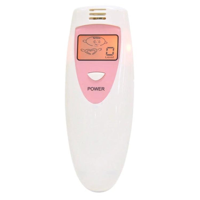 Bad Breath Detector Odor Gas Test Monitor With Digital LCD Display compact pocket-sized tester with backlit screen and cartoon indicator