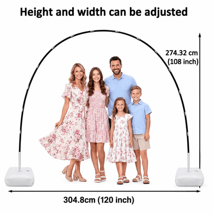 Balloon Arch Stand Set 108 x 120 Inch For Parties And Events | Syndmart