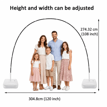 Balloon Arch Stand Set 108 x 120 Inch For Parties And Events | Syndmart
