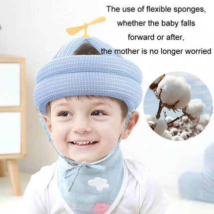 Bamboo Dragonfly Baby Anti Fall Pillow Pad Gray For Safe Naps - infant wearing breathable bamboo lyocell anti-fall pillow with ventilation strips