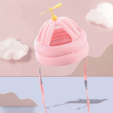 Bamboo Dragonfly Baby Anti Fall Pillow Pad Gray For Safe Naps - pink breathable bamboo lyocell infant cap with propeller top