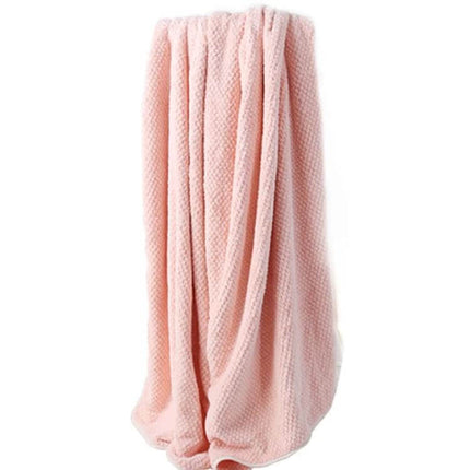 Bath Towel 70x140 cm For Home And Hotel Everyday Use - soft pink 6D microfiber towel with hooked loop, breathable, low-lint edges