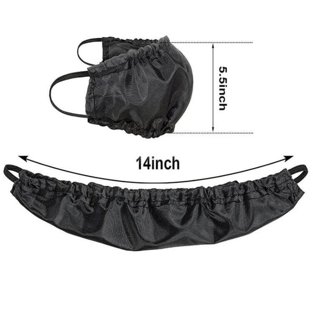 Beard Cover Pouch Oil And Stain Resistant For Men Everyday Use - black 14inch double-layer anti-oil beard protector