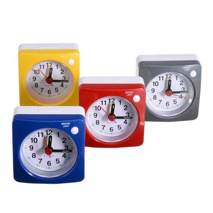 Bedside Mute Alarm Clock With Light For Nightstand compact colorful travel nightstand quartz clocks set