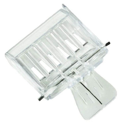 Bee King Cage Beekeeping Tool, Plastic Queen Cage, 2 Pack - clear lightweight plastic queen cage for safe transport and temporary confinement