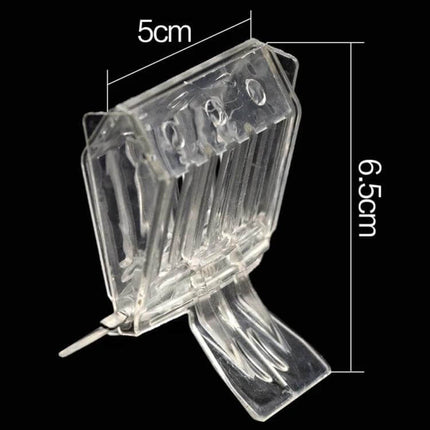 Bee King Cage Beekeeping Tool, Plastic Queen Cage, 2 Pack - clear plastic queen cage with pin and dimensions 6.5x5cm for safe queen confinement