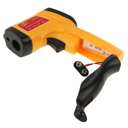 Benetech Digital Laser Infrared Thermometer For Surface Temperature handheld yellow non-contact IR gun with LCD and 9V battery connector
