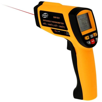 Benetech Infrared Temperature Gun For Quick Home Checks - handheld non-contact IR thermometer with LCD and laser pointer