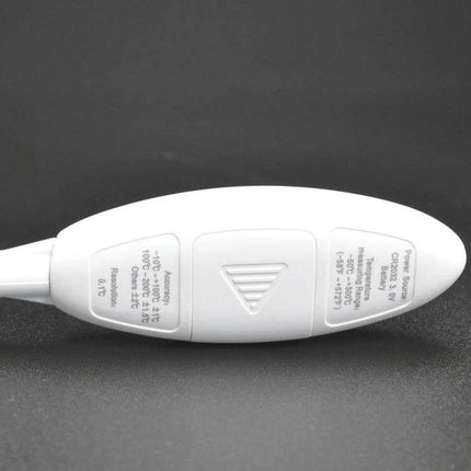 Benetech LCD Display Food Thermometer For Cooking And Grilling handheld probe with LCD display showing back casing and labels
